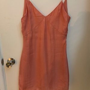 Zara Peach Satin Mini Dress